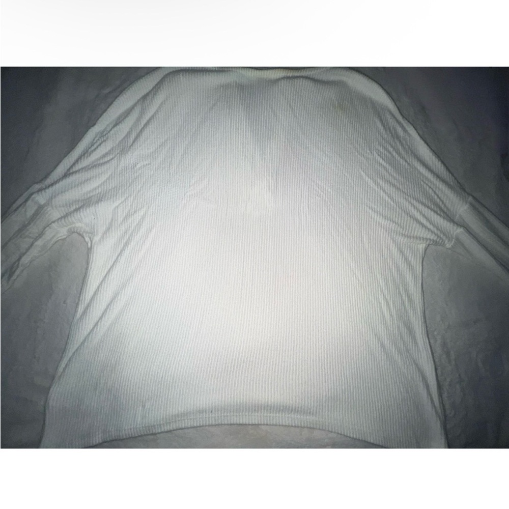 White Ribbed Long Sleeve - Picture 5 of 5